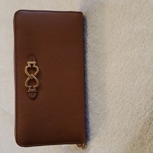 KATE SPADE NEW YORK TOUJOURS WALLET IN THE GINGERBREAD COLOR